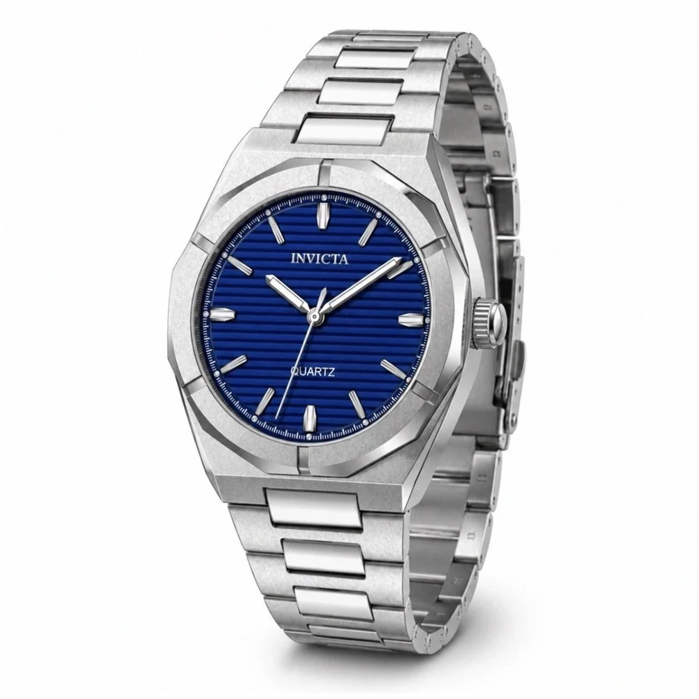 Invicta Celestial Polaris 69211 Blue Dial 42mm Steel Quartz Men's Watch NWT